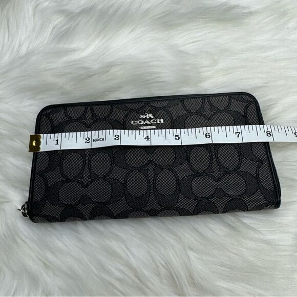 Coach Signature Slim Coated Canvas Wallet - Picture 4 of 7